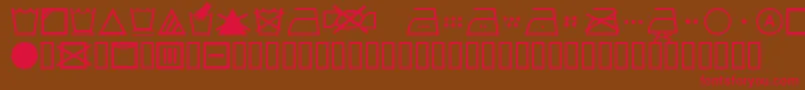 SL Wash Font – Red Fonts on Brown Background