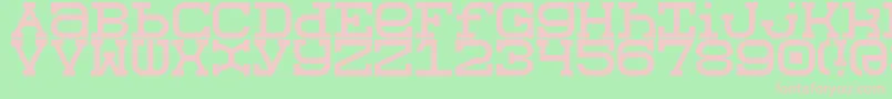 Slabberton Font – Pink Fonts on Green Background