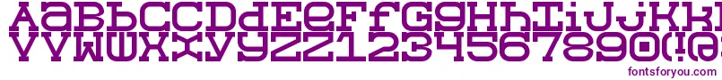 Slabberton Font – Purple Fonts on White Background