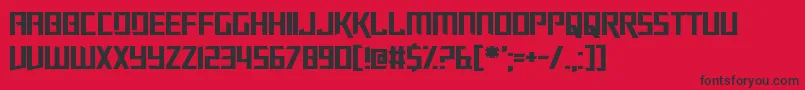 Slalom Font – Black Fonts on Red Background