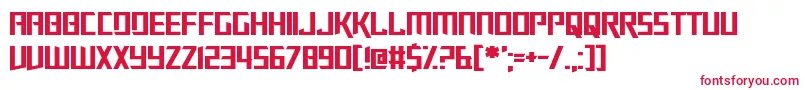 Slalom Font – Red Fonts on White Background