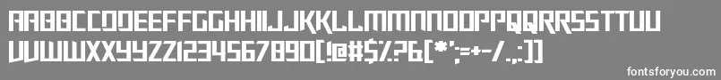 Slalom Font – White Fonts on Gray Background
