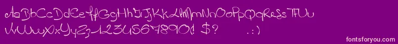Slam Font – Pink Fonts on Purple Background