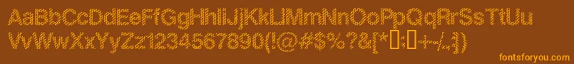 SLANK    Font – Orange Fonts on Brown Background