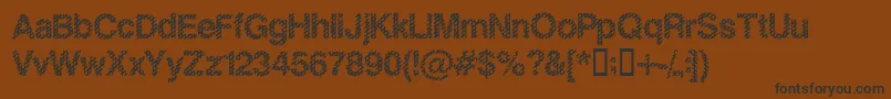 SLANKB   Font – Black Fonts on Brown Background