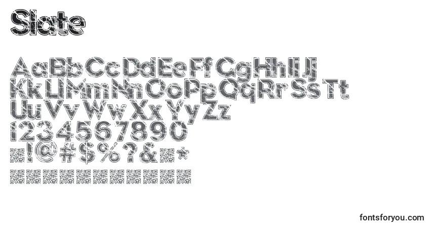 Slateフォント–アルファベット、数字、特殊文字