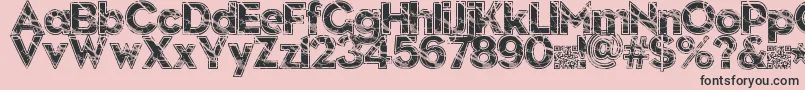 Slate Font – Black Fonts on Pink Background