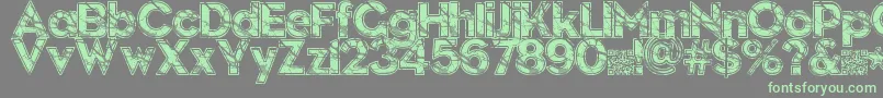Шрифт Slate – зелёные шрифты на сером фоне