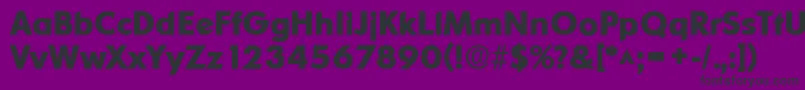 OrnitonslhBold Font – Black Fonts on Purple Background