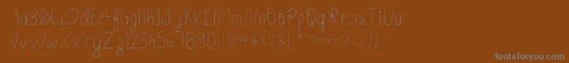 Slayer Font – Gray Fonts on Brown Background