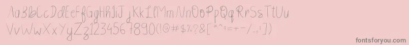 Slayer Font – Gray Fonts on Pink Background