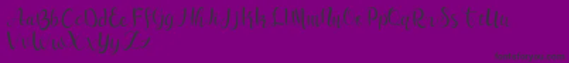 フォントsleeper – 紫の背景に黒い文字