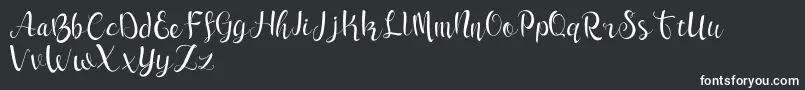 sleeper-fontti – valkoiset fontit mustalla taustalla
