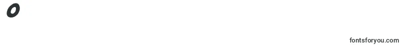 Sleeping Italic Font – Fonts for Digit 0
