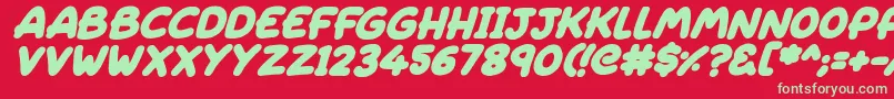 More about Sleeping Italic Font Sleeping Italic Font – Green Fonts on Red Background