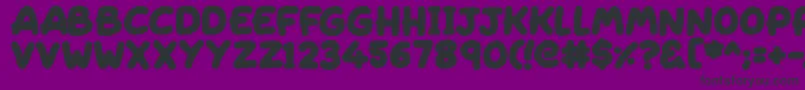 Sleeping-fontti – mustat fontit violetilla taustalla