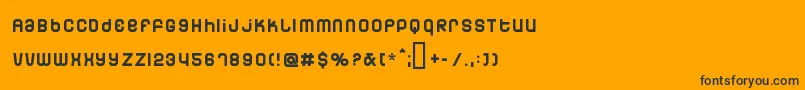 Dunebug Font – Black Fonts on Orange Background