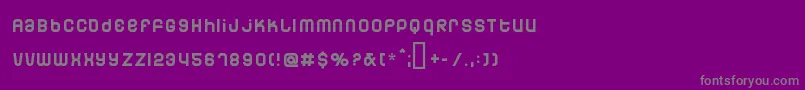 Dunebug Font – Gray Fonts on Purple Background