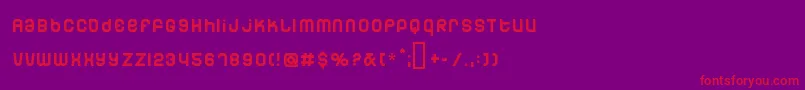Dunebug Font – Red Fonts on Purple Background