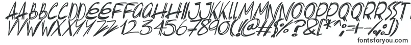 Slenderscratch Italic-Schriftart – Schriften für Windows