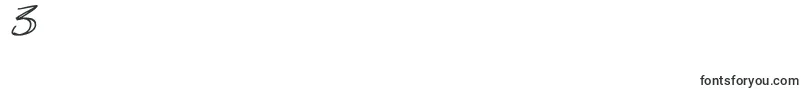 Slenderscratch Italic Font – Fonts for Digit 3