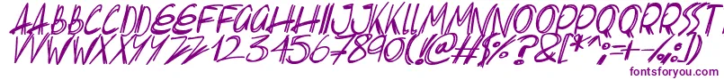 Slenderscratch Italic Font – Purple Fonts