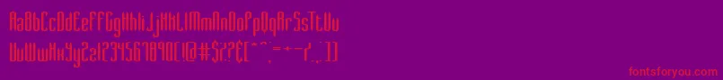 slenderw Font – Red Fonts on Purple Background