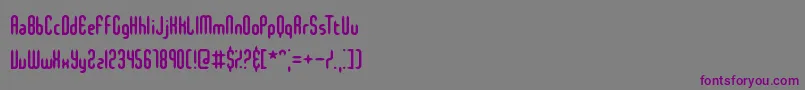 slenmini Font – Purple Fonts on Gray Background