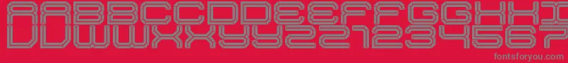 slick strontium Font – Gray Fonts on Red Background