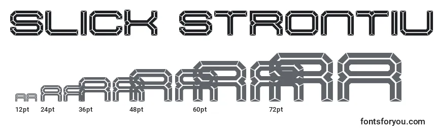 Slick strontium Font Sizes