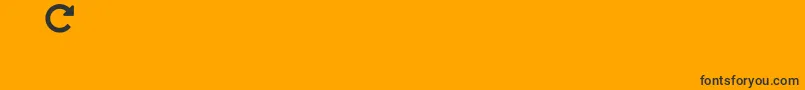 slick Font – Black Fonts on Orange Background