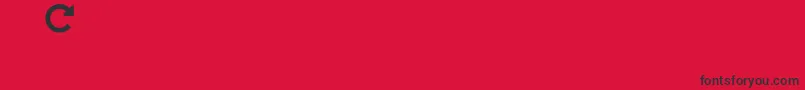 slick Font – Black Fonts on Red Background