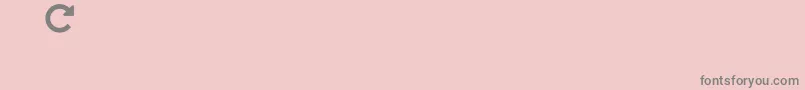 Fonte slick – fontes cinzas em um fundo rosa