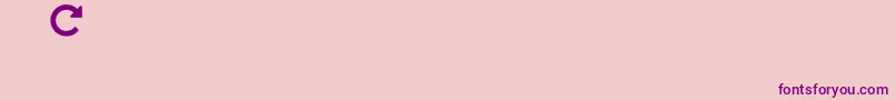 Fonte slick – fontes roxas em um fundo rosa