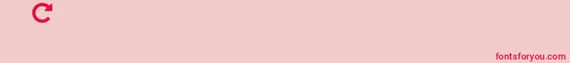 slick Font – Red Fonts on Pink Background