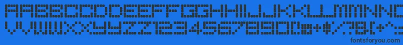 BoredRe Font – Black Fonts on Blue Background