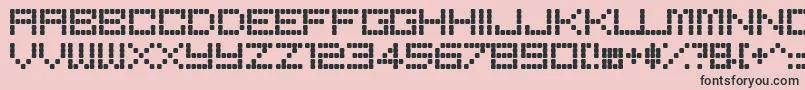 BoredRe Font – Black Fonts on Pink Background