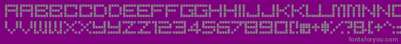 BoredRe-Schriftart – Graue Schriften auf violettem Hintergrund
