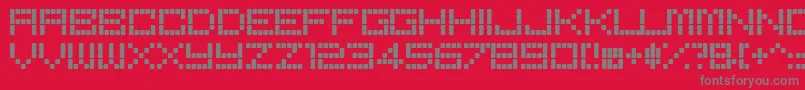 BoredRe Font – Gray Fonts on Red Background