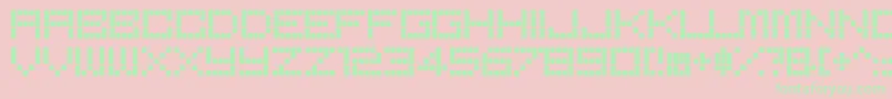 BoredRe Font – Green Fonts on Pink Background