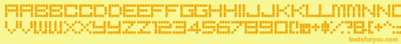 BoredRe Font – Orange Fonts on Yellow Background