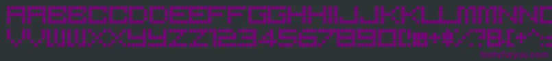 BoredRe-fontti – violetit fontit mustalla taustalla