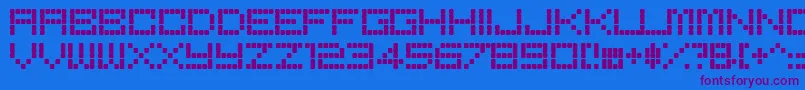 BoredRe Font – Purple Fonts on Blue Background