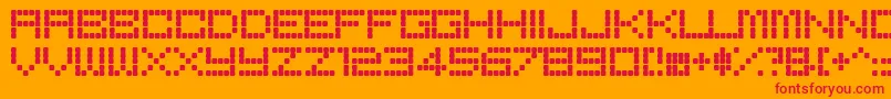 BoredRe Font – Red Fonts on Orange Background
