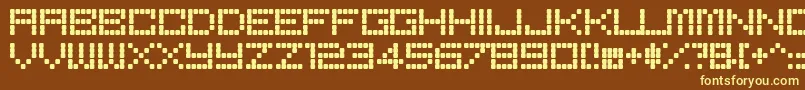BoredRe Font – Yellow Fonts on Brown Background