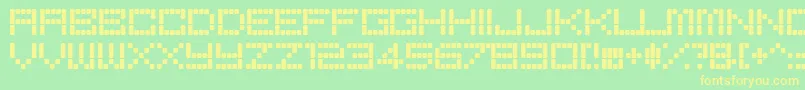 fuente BoredRe – Fuentes Amarillas Sobre Fondo Verde