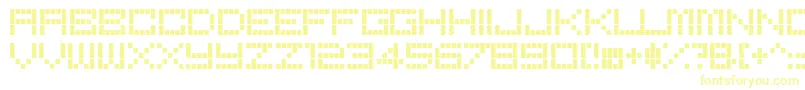 BoredRe Font – Yellow Fonts on White Background