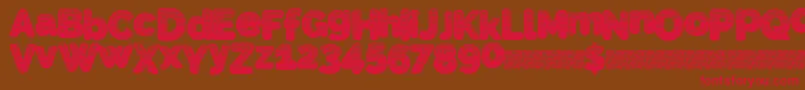 SlickWave Font – Red Fonts on Brown Background