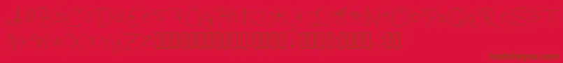 Lisätietoja SlightlyCursiveCharacters Regular-fontista SlightlyCursiveCharacters Regular-fontti – ruskeat fontit punaisella taustalla
