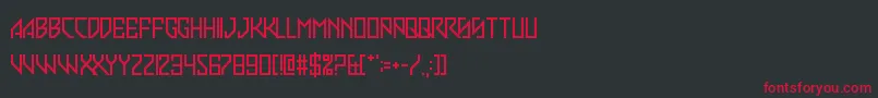 Slim Stradiva Font – Red Fonts on Black Background